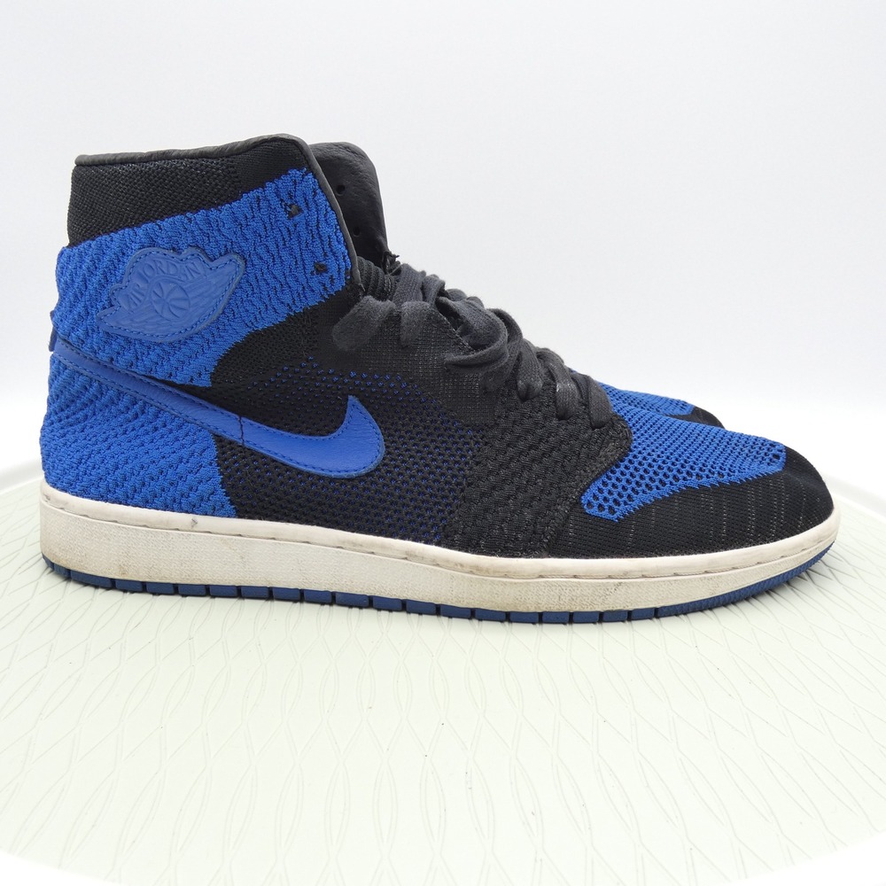Air Jordan 1 Retro High Flyknit Royal Black Blue 919704-006 Mens 12